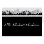 Black and white wedding set (Name Card)
