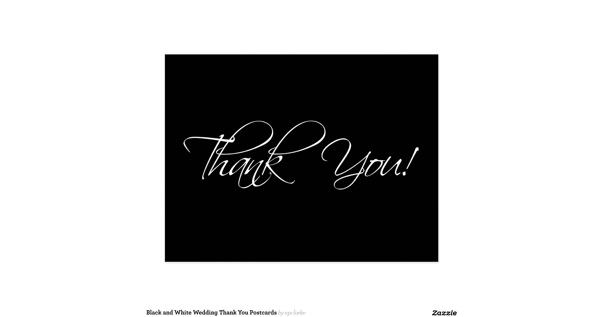 black_and_white_wedding_thank_you_postcards