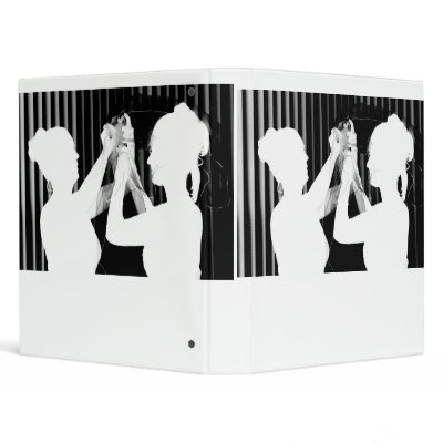 Black and white wedding veil by bride &bridesmaid 3 ring binders by SusansZooCrew