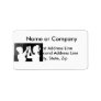 Black and white wedding veil by bride &bridesmaid personalized address labels