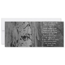 Black and White Weeping Birch Wedding Custom Invitations