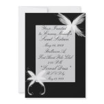 black and white, wings, fairytale, sweet sixteen custom invites