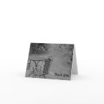 Black and White Winter Wedding Thank You Cards