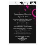 Black and White with Magenta Swirl Accent Custom Flyer