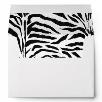 Black and White Zebra Envelopes