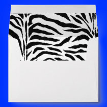 Black and White Zebra Envelopes