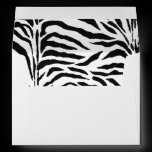 Black and White Zebra Envelopes