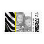 Black and White Zebra Photo Template Postage