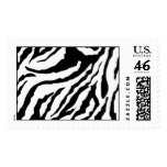 Black and White Zebra Photo Template Postage