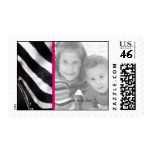 Black and White Zebra Photo Template Postage