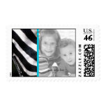 Black and White Zebra Photo Template Postage