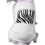 Black and White Zebra Print Pattern. Dog Clothes