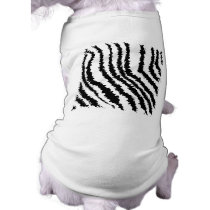 Black and White Zebra Print Pattern. Dog Clothes