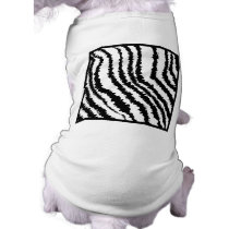 Black and White Zebra Print Pattern. Dog Clothing