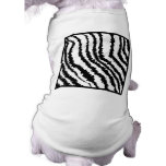 Black and White Zebra Print Pattern. Dog Clothing