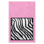 Black and White Zebra Print Pattern. Personalized Flyer