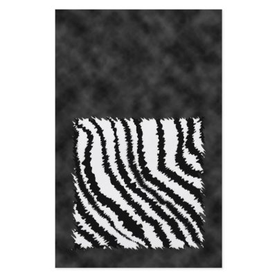 Black and White Zebra Print Pattern. Flyers by Graphics_By_Metarla