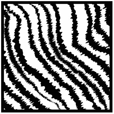 Black and White Zebra Print Pattern Cut Out by Graphics By Metarla