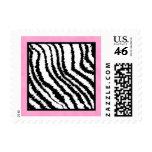 Black and White Zebra Print Pattern. Stamps