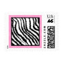 Black and White Zebra Print Pattern. Stamps