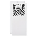 Black and White Zebra Print Pattern. Rack Card Design