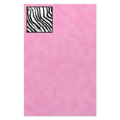 Black and White Zebra Print Pattern. Stationery Paper by Graphics_By_Metarla