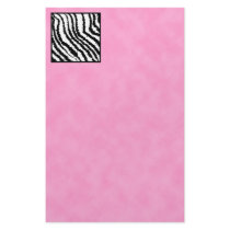 Black and White Zebra Print Pattern. Stationery Paper