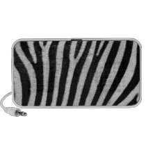 Black and White Zebra Skin Speakers