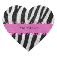 Black and White Zebra Sticker sticker