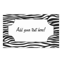 Black and White Zebra Stripe Square Sticker