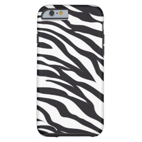Black and White Zebra Stripes iPhone 6 Case