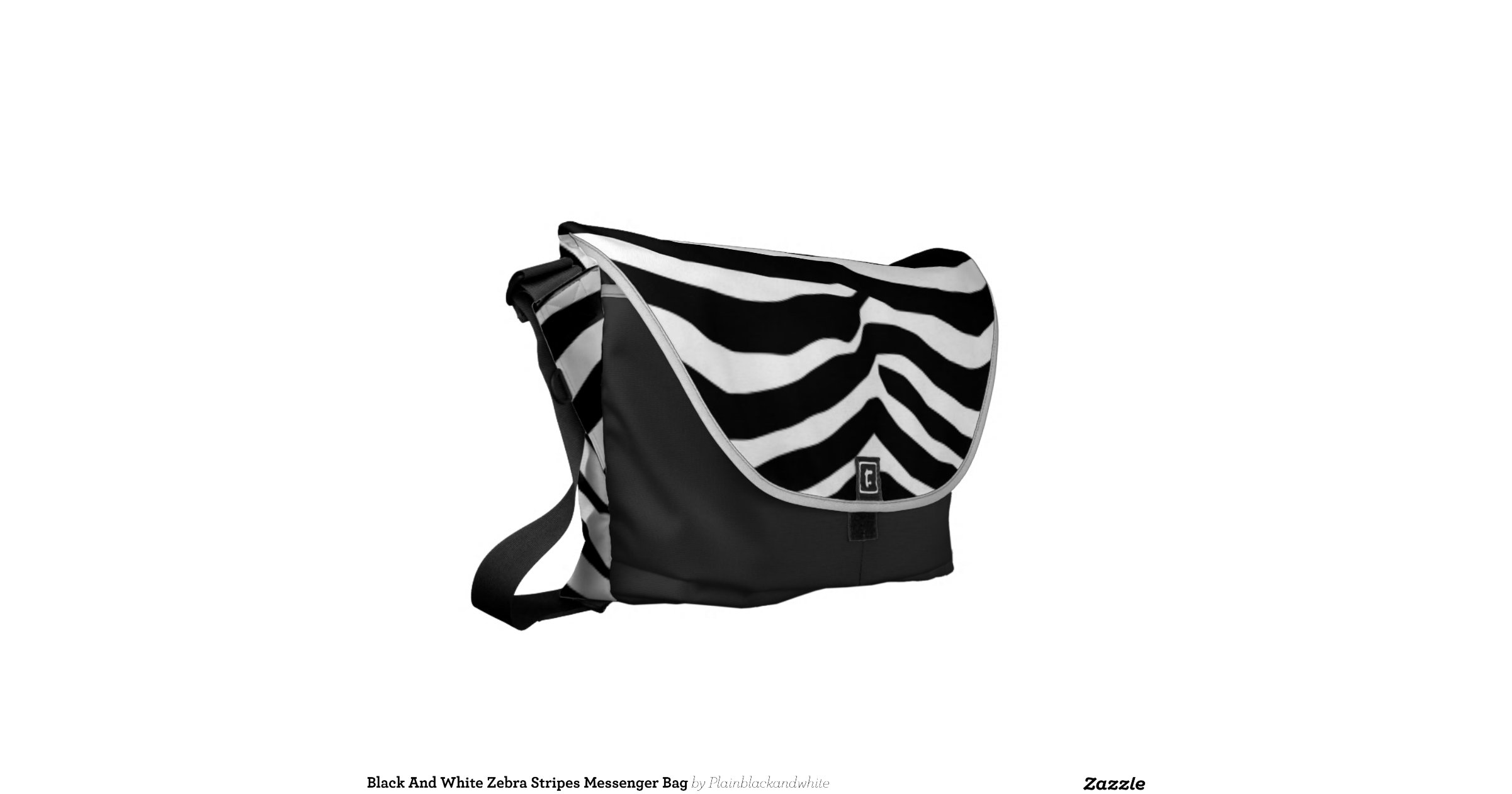 Hot Clip - Black purse with zebra strip with strip purse Black zebra