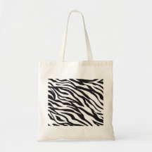 Black and White Zebra Stripes Print Pattern Gifts Tote Bag