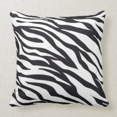 Black and White Zebra Stripes Print Pattern Gifts Pillows