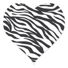 Black and White Zebra Stripes Print Pattern Gifts Sticker