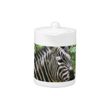 Black and White Zebra Teapot