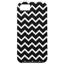 Black and White Zig Zag Pattern. iPhone 5 Covers