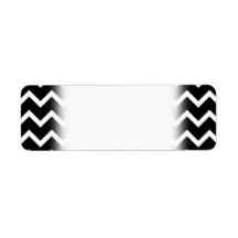 Black and White Zig Zag Pattern. Return Address Labels