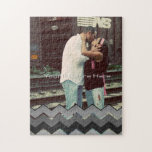 Black and White Zig Zag Pattern Puzzle