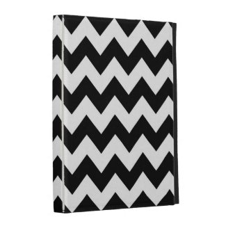 Black and White Zigzag iPad Folio Cases