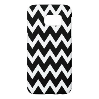 Black and White ZigZag Pattern Samsung Galaxy S7 Case