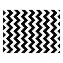 Black and White Zigzag postcards