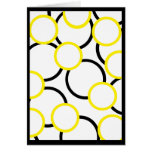 Black and Yellow Circles Card
