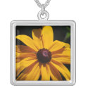 Black and Yellow Flower Necklace necklace