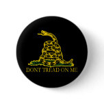 Black and Yellow Gadsden Flag, Don't Tread on Me! Buttons