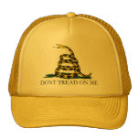 Black and Yellow Gadsden Flag, Don't Tread on Me! hats