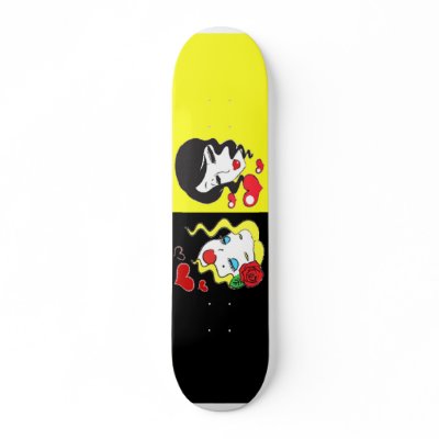 Black and Yellow Skateboard by ImGEEE