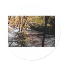 Black and Yellow Round Stickers