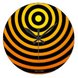 Black and Yellow Stripes Wall Clocks