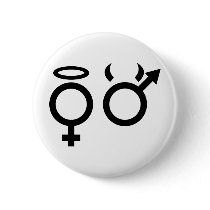 black angel and devil icon pins